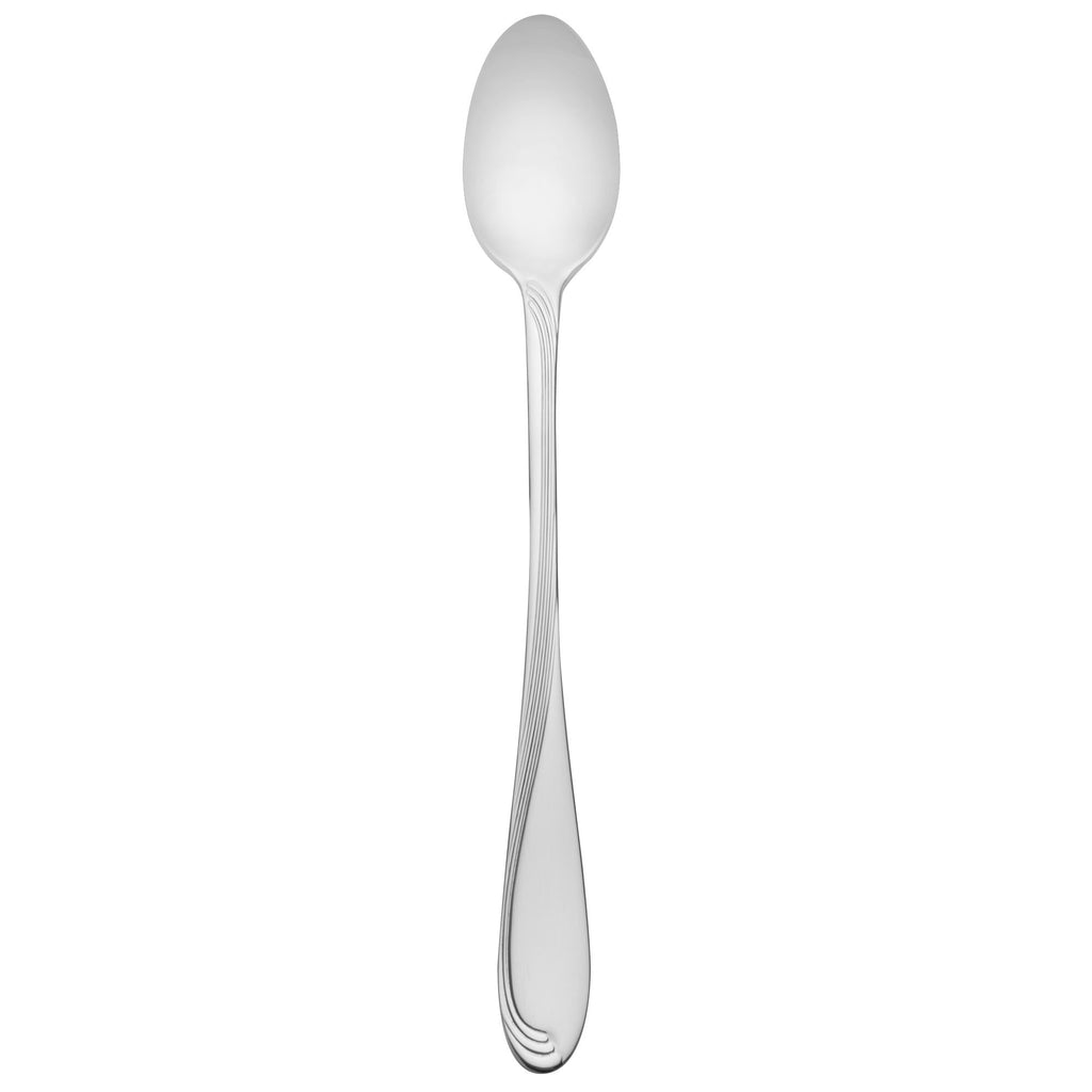 Oneida 2201SITF Scroll 7 3/8" 18/10 Stainless Steel Extra Heavy Weight Iced Tea Spoon - 12/Pack