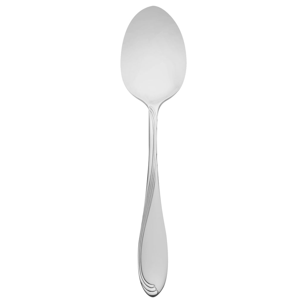 Oneida 2201STBF Scroll 8 1/2" 18/10 Stainless Steel Extra Heavy Weight Tablespoon / Serving Spoon - 12/Pack