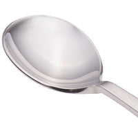 Bon Chef S3722 Roman 6 5/8" 18/10 Stainless Steel Extra Heavy Rounded Bowl Soup Spoon - 12/Pack