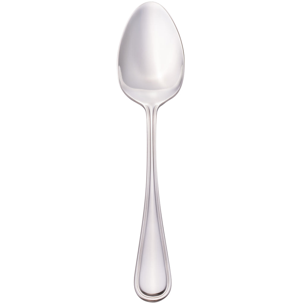 Walco PAC07 Pacific Rim 7 1/16" 18/10 Stainless Steel Extra Heavy Weight Dessert Spoon - 12/Pack