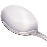 Walco 3512 Lisbon 6 3/4" 18/0 Stainless Steel Heavy Weight Bouillon Spoon - 12/Pack