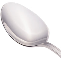 Walco PAC03 Pacific Rim 8 1/4" 18/10 Stainless Steel Extra Heavy Weight Tablespoon / Serving Spoon - 12/Pack