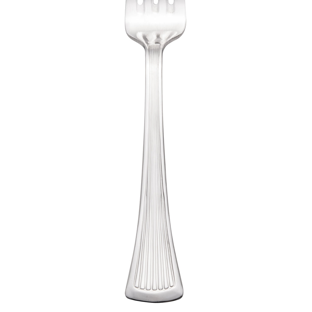 Walco 1806 Bosa Nova 7 1/8" 18/0 Stainless Steel Heavy Weight Salad Fork - 12/Pack