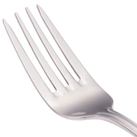 Walco PAC06L Pacific Rim 7" 18/10 Stainless Steel Extra Heavy Weight Large Salad Fork - 12/Pack