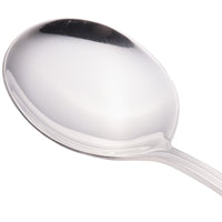 Walco PAC12 Pacific Rim 5 3/4" 18/10 Stainless Steel Extra Heavy Weight Bouillon Spoon - 12/Pack