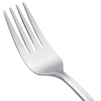 Walco 7106 Marcie 6 1/4" 18/0 Stainless Steel Heavy Weight Salad Fork - 12/Pack