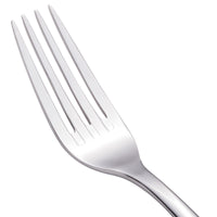 Walco 08051 Star 8" 18/10 Stainless Steel Extra Heavy Weight European Table Fork - 12/Pack