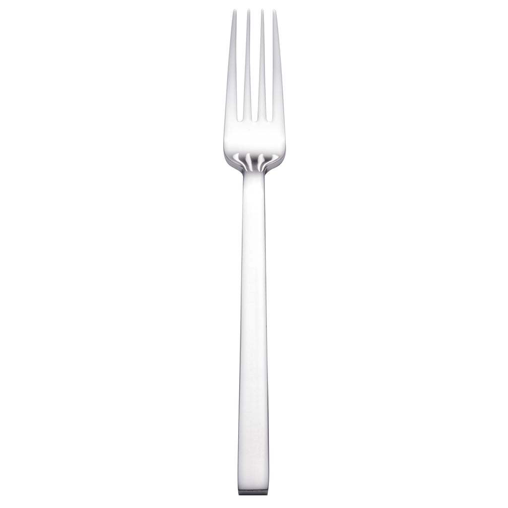 Walco 09051 Semi 8 1/4" 18/10 Stainless Steel Extra Heavy Weight European Table Fork - 12/Pack