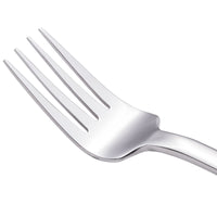Walco 12051 Erik 8 3/8" 18/10 Stainless Steel Extra Heavy Weight European Table Fork - 12/Pack