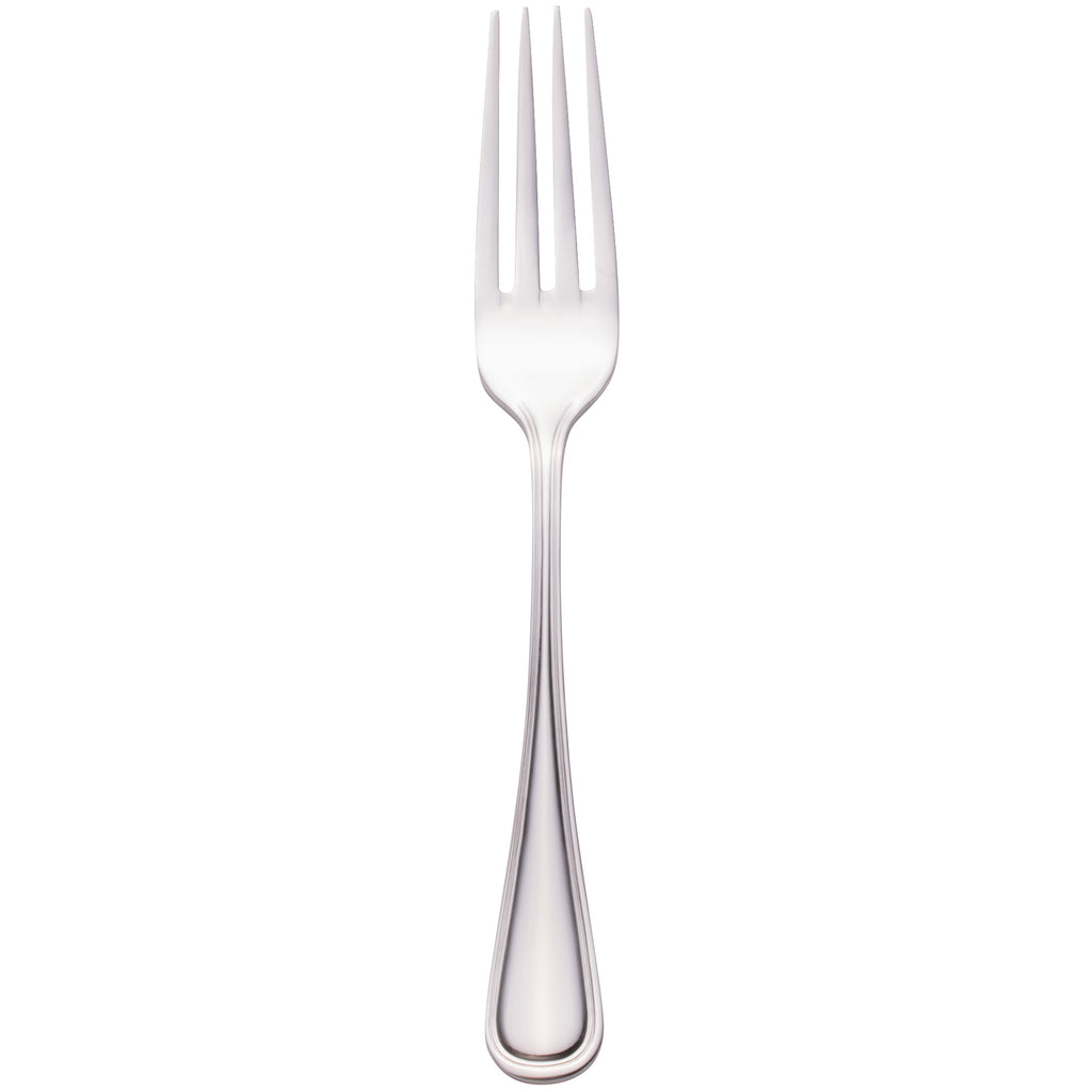 Walco PAC051 Pacific Rim 8 1/8" 18/10 Stainless Steel Extra Heavy Weight European Table Fork - 12/Pack