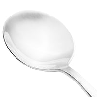 Walco 1812 Bosa Nova 6 1/4" 18/0 Stainless Steel Heavy Weight Bouillon Spoon - 12/Pack