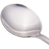 Walco 6612 Saville 6 1/4" 18/0 Stainless Steel Heavy Weight Bouillon Spoon - 12/Pack