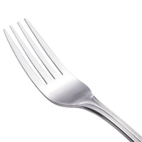 Walco 27051 Colgate 8 1/8" 18/0 Stainless Steel Heavy Weight European Table Fork - 12/Pack