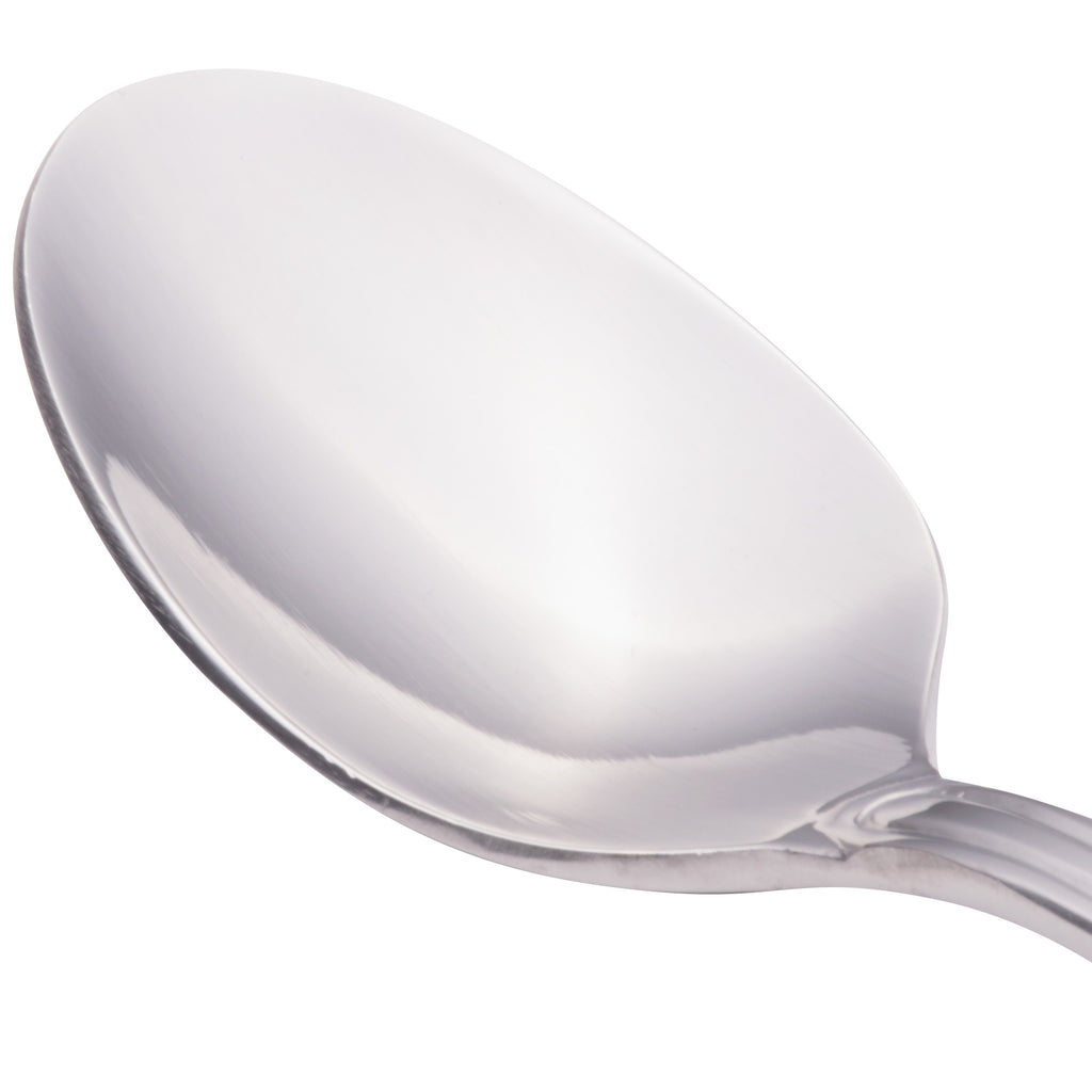 Walco 6629 Saville 4 3/4" 18/0 Stainless Steel Heavy Weight Demitasse Spoon - 12/Pack