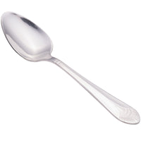 Walco 7001 Meteor 6 1/16" 18/0 Stainless Steel Heavy Weight Teaspoon - 12/Pack