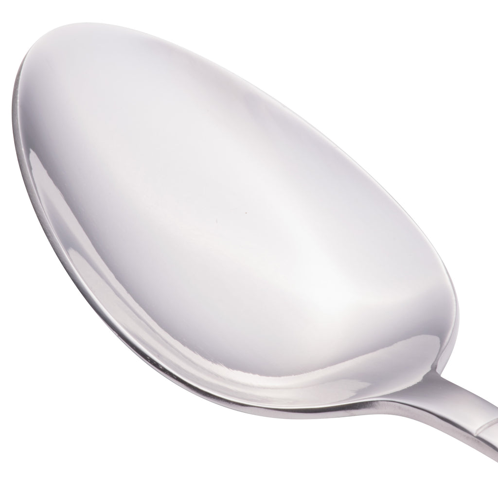 Walco 7003 Meteor 8 1/2" 18/0 Stainless Steel Heavy Weight Tablespoon / Serving Spoon - 12/Pack