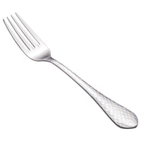 Walco 63051 Ironstone 8 1/8" 18/10 Stainless Steel Extra Heavy Weight European Dinner Fork - 12/Pack