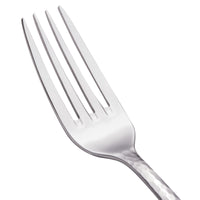 Walco 63051 Ironstone 8 1/8" 18/10 Stainless Steel Extra Heavy Weight European Dinner Fork - 12/Pack