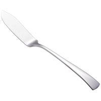 Walco 0610 Freya 6 5/8" 18/0 Stainless Steel Heavy Weight Flat Handle Butter Spreader - 12/Pack