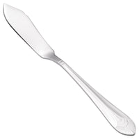 Walco 7010 Meteor 6 1/2" 18/0 Stainless Steel Heavy Weight Butter Knife - 12/Pack