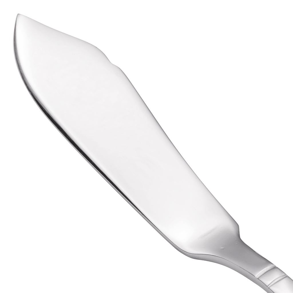 Walco 7010 Meteor 6 1/2" 18/0 Stainless Steel Heavy Weight Butter Knife - 12/Pack