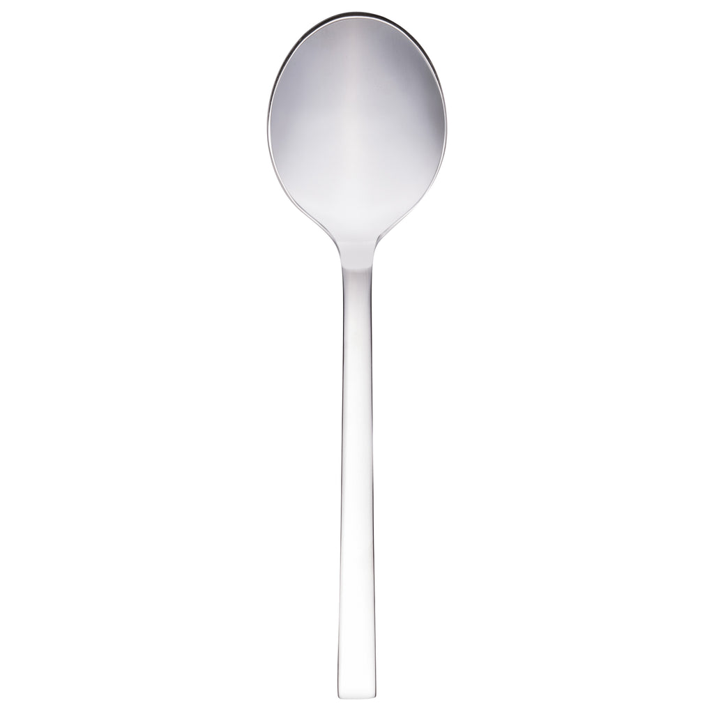 Walco 0907 Semi 7 1/4" 18/10 Stainless Steel Extra Heavy Weight Dessert Spoon - 12/Pack