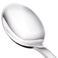 Walco 0907 Semi 7 1/4" 18/10 Stainless Steel Extra Heavy Weight Dessert Spoon - 12/Pack