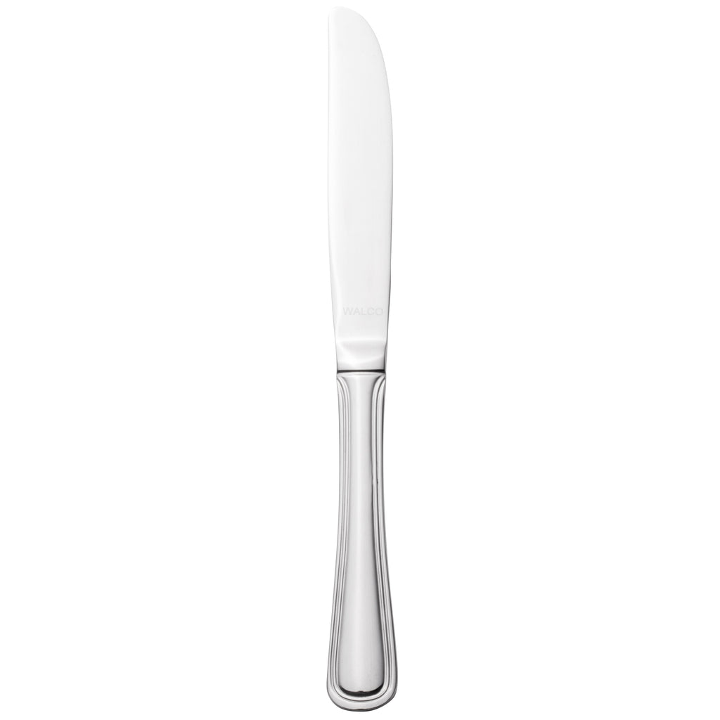 Walco PAC11 Pacific Rim 7" 18/10 Stainless Steel Extra Heavy Weight Solid Handle Butter Knife - 12/Pack