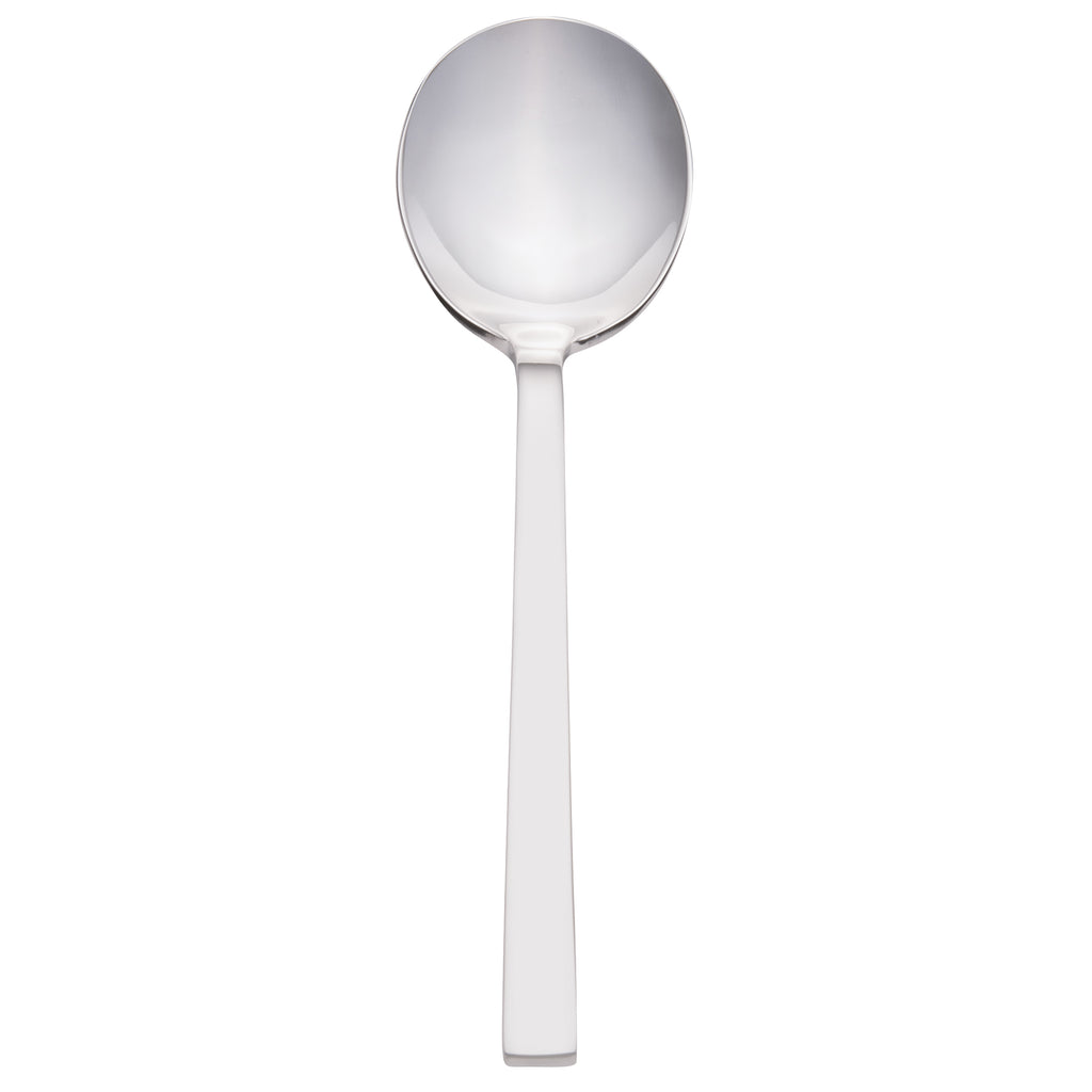 Walco 0912 Semi 7" 18/10 Stainless Steel Extra Heavy Weight Bouillon Spoon - 12/Pack