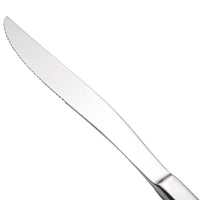 Walco 0923 Semi 9 3/16" 18/10 Stainless Steel Extra Heavy Weight Steak Knife - 12/Pack