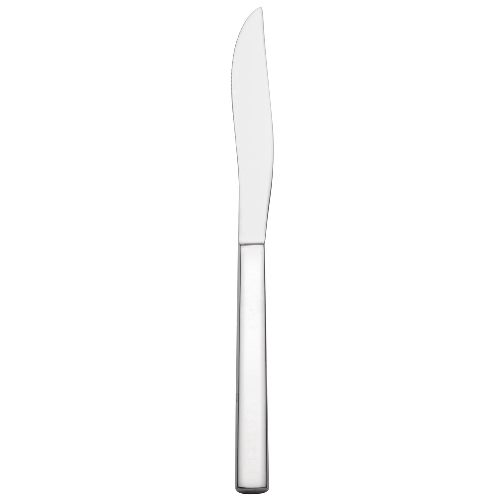 Walco 0923 Semi 9 3/16" 18/10 Stainless Steel Extra Heavy Weight Steak Knife - 12/Pack