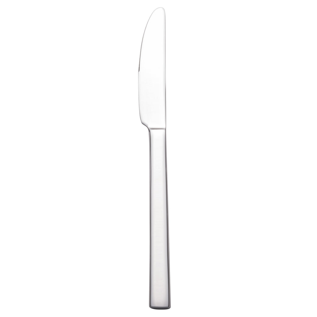 Walco 0945 Semi 9" 18/10 Stainless Steel Extra Heavy Weight Dinner Knife - 12/Pack