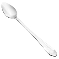 Walco 8004 Art Deco 7 3/8" 18/10 Stainless Steel Extra Heavy Weight Iced Tea Spoon - 12/Pack