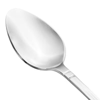 Walco 8004 Art Deco 7 3/8" 18/10 Stainless Steel Extra Heavy Weight Iced Tea Spoon - 12/Pack