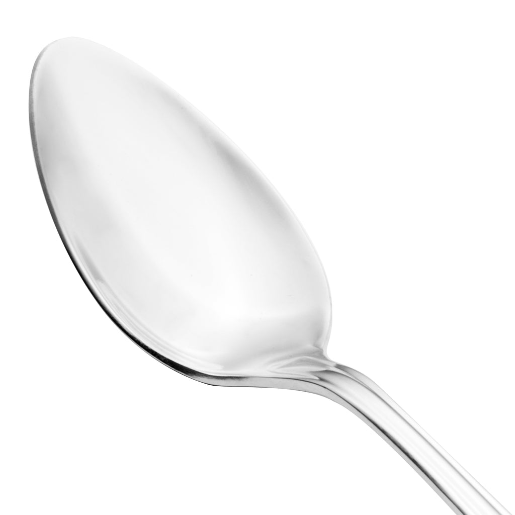 Walco 9007 Barony 7 1/16" 18/0 Stainless Steel Heavy Weight Dessert Spoon - 12/Pack