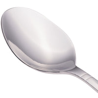 Walco 7007 Meteor 7 3/8" 18/0 Stainless Steel Heavy Weight Dessert Spoon - 12/Pack