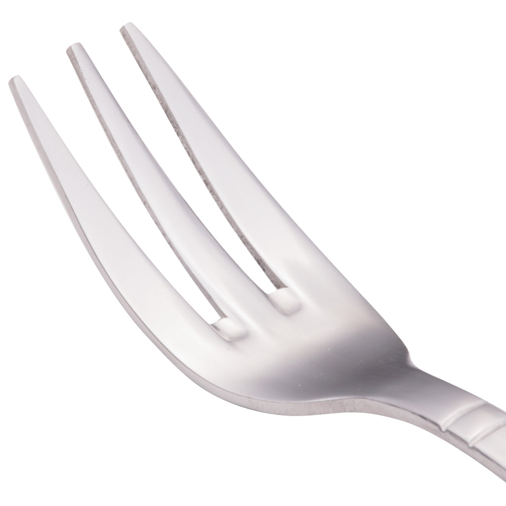 Walco 7015 Meteor 5 5/8" 18/0 Stainless Steel Heavy Weight Cocktail Fork - 12/Pack