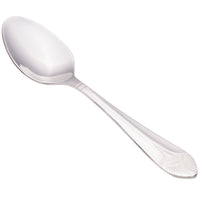 Walco 7029 Meteor 4 1/2" 18/0 Stainless Steel Heavy Weight Demitasse Spoon - 12/Pack
