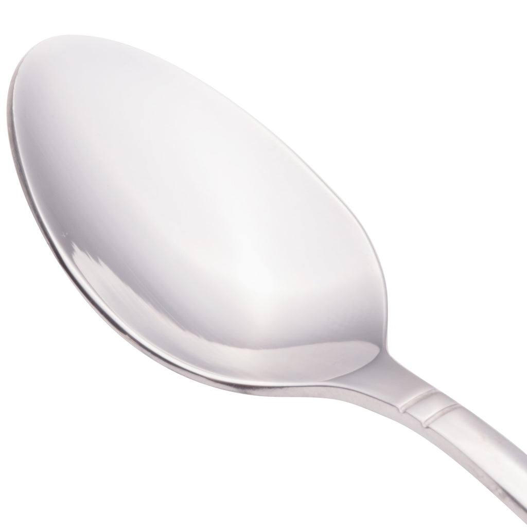 Walco 7029 Meteor 4 1/2" 18/0 Stainless Steel Heavy Weight Demitasse Spoon - 12/Pack