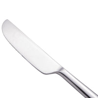 Walco 1245 Erik 8 3/4" 18/10 Stainless Steel Extra Heavy Weight Dinner Knife - 12/Pack