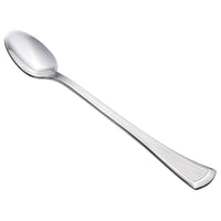 Walco 1804 Bosa Nova 7 1/4" 18/0 Stainless Steel Heavy Weight Iced Tea Spoon - 12/Pack