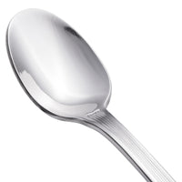 Walco 1804 Bosa Nova 7 1/4" 18/0 Stainless Steel Heavy Weight Iced Tea Spoon - 12/Pack