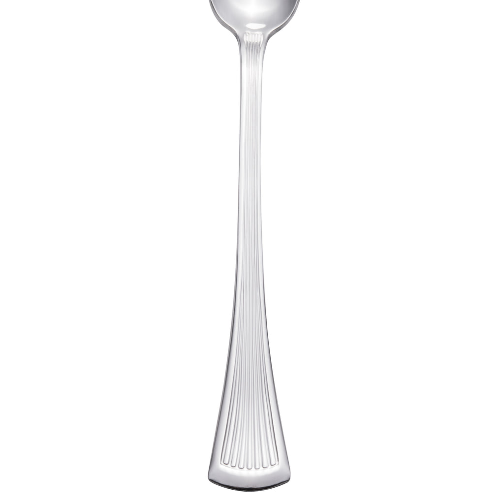 Walco 1804 Bosa Nova 7 1/4" 18/0 Stainless Steel Heavy Weight Iced Tea Spoon - 12/Pack
