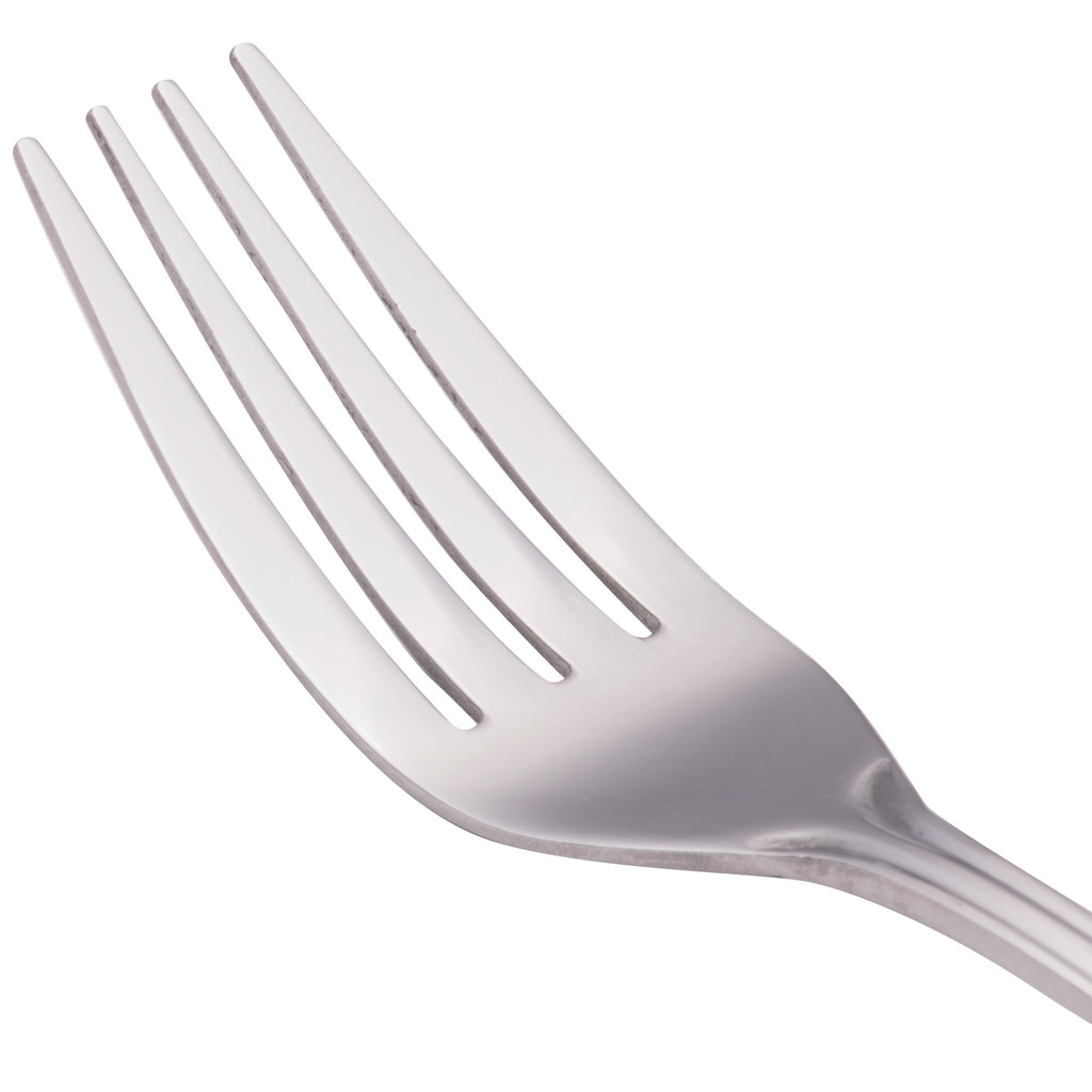 Walco 7906 Balance 7 1/4" 18/0 Stainless Steel Heavy Weight Utility / Salad Fork - 12/Pack