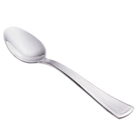Walco 1829 Bosa Nova 4 9/16" 18/0 Stainless Steel Heavy Weight Demitasse Spoon - 12/Pack