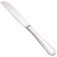 Walco PAC451 Pacific Rim 9 1/2" 18/10 Stainless Steel Extra Heavy Weight European Table Knife - 12/Pack