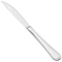 Walco 9722 Prim 9 5/16" 18/10 Stainless Steel Extra Heavy Weight Solid Handle Steak Knife - 12/Pack