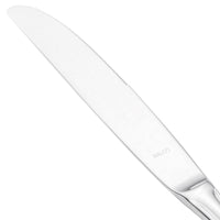 Walco 96451 Ultra 9 1/4" 18/10 Stainless Steel Extra Heavy Weight Solid Handle European Table Knife - 12/Pack