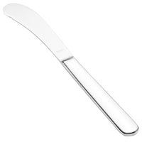Walco 0810 Star 6 11/16" 18/10 Stainless Steel Extra Heavy Weight Butter Spreader - 12/Pack