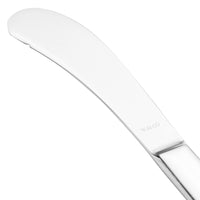 Walco 0810 Star 6 11/16" 18/10 Stainless Steel Extra Heavy Weight Butter Spreader - 12/Pack